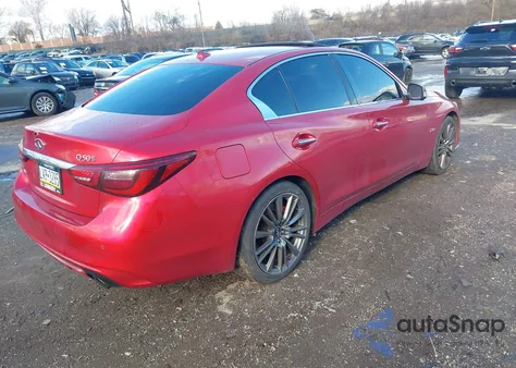 2018 Infiniti Q50 3.0T Red Sport 400 из США, поврежденный, VIN JN1FV7AR3JM481666
